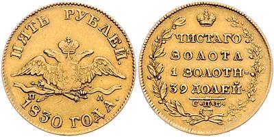 Nikolaus I. 1825-1855 GOLD - Mince a medaile