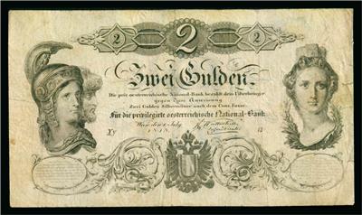 Privilegierte Österreichische Nationalbank, 2 Gulden 1848 - Monete e medaglie