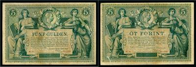 Staats-Central-Cassa, 5 Gulden 1881 - Coins and medals