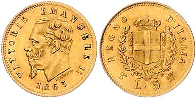 Vittorio Emanuele II. 1861-1878 GOLD - Mince a medaile
