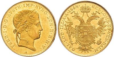 Ferdinand I. GOLD - Münzen, Medaillen und Papiergeld