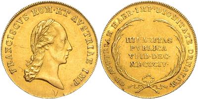 Franz II./I. GOLD - Münzen, Medaillen und Papiergeld