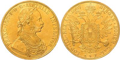 Franz Josef I. GOLD - Mince, medaile a papírové peníze