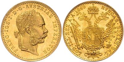 Franz Josef I. GOLD - Mince, medaile a papírové peníze