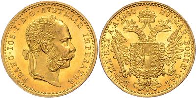 Franz Josef I. GOLD - Münzen, Medaillen und Papiergeld