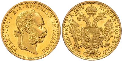 Franz Josef I. GOLD - Mince, medaile a papírové peníze