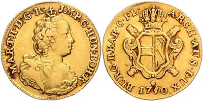 Maria Theresia GOLD - Münzen, Medaillen und Papiergeld