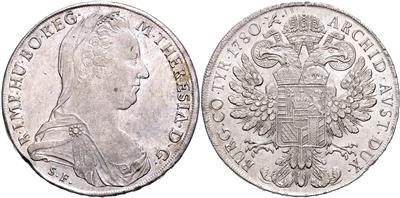 Maria Theresia nach 1780 - Coins, medals and paper money