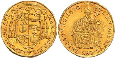 Max Gandolf von Küenburg, GOLD - Monete, medaglie e cartamoneta