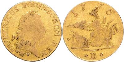 Preussen, Friedrich II. der Große 1740-1786 GOLD - Mince, medaile a papírové peníze