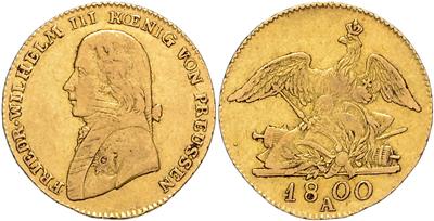 Preussen, Friedrich Wilhelm III. 1797-1840 GOLD - Mince, medaile a papírové peníze