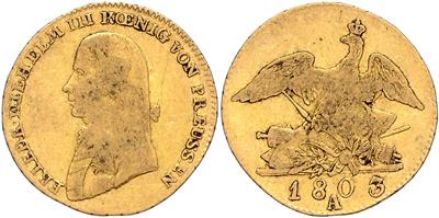 Preussen, Friedrich Wilhelm III. 1797-1840 GOLD - Coins, medals and paper money
