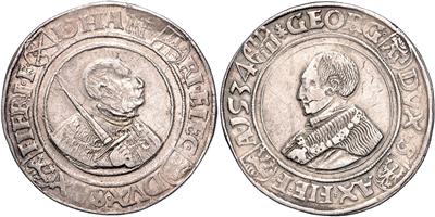 Sachsen A. L., Johann Friedrich und Georg 1534-1539 - Münzen, Medaillen und Papiergeld