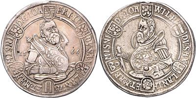 Sachsen-Gotha, ältere Linie, Johann Friedrich II. und Johann Wilhelm von Weimar - Mince, medaile a papírové peníze