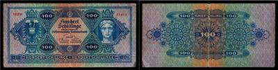 100 Schilling 1925 - Mince, medaile a papírové peníze
