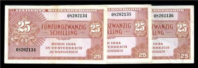 25 Schilling 1944 - Mince, medaile a papírové peníze