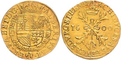 Brabant, Albert et Isabelle (Albert und Elisabeth von Spanien) 1598-1621, GOLD - Coins, medals and paper money