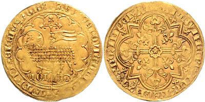 Brabant, Jeanne und Wenceslas (Johanna von Brabant und Wenceslaus von Luxemburg)1355-1383, GOLD - Mince, medaile a papírové peníze