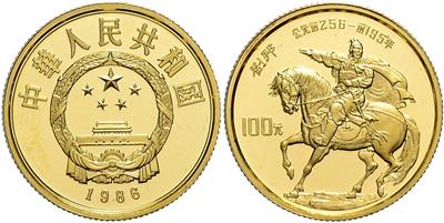 China, Volksrepublik GOLD - Münzen, Medaillen und Papiergeld