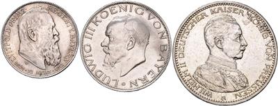 Deutsches Kaiserreich - Coins, medals and paper money