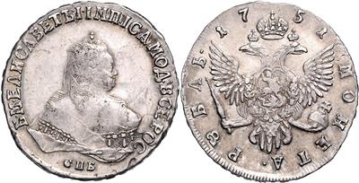 Elisabeth 1741-1761 - Münzen, Medaillen und Papiergeld