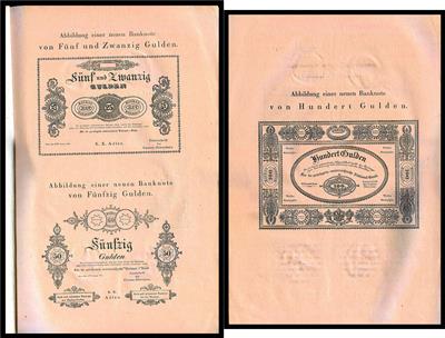 Franz I.- Privilegierte Österreichische Nationalbank 1825 - Mince, medaile a papírové peníze