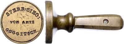 Goggitsch (NÖ, BH Horn, BG Geras) Amts- Sperrsiegel - Monete, medaglie e cartamoneta