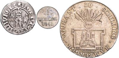 Hamburg - Mince, medaile a papírové peníze