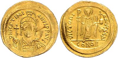 Iustinianus I. 527-565 GOLD - Mince, medaile a papírové peníze