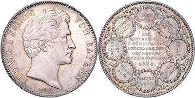 Bayern, Ludwig I. 1825-1848 - Monete e medaglie - Collezione di monete d'oro e pezzi d'argento selezionati