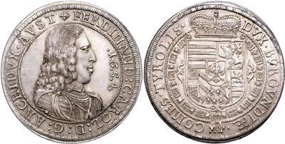 Erzherzog Ferdinand Karl 1632-1662 - Münzen und Medaillen - Sammlung Goldmünzen und ausgewählte Silberstücke