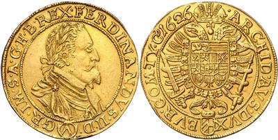 Ferdinand II. 1620-1637, GOLD - Mince a medaile - Sbírka zlatých mincí a vybraných stříbrných mincí