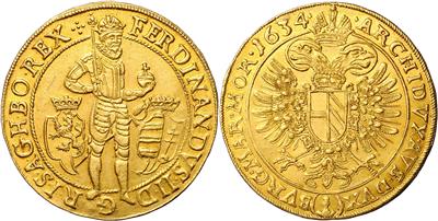 Ferdinand II. 1620-1637, GOLD - Münzen und Medaillen - Sammlung Goldmünzen und ausgewählte Silberstücke