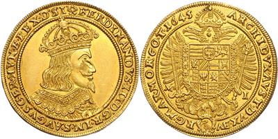 Ferdinand III. 1637-1657, GOLD - Mince a medaile - Sbírka zlatých mincí a vybraných stříbrných mincí