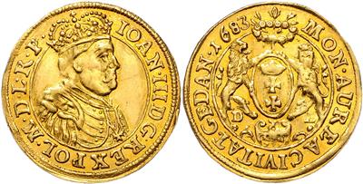 Johann III. Sobieski 1674-1696, GOLD - Mince a medaile - Sbírka zlatých mincí a vybraných stříbrných mincí