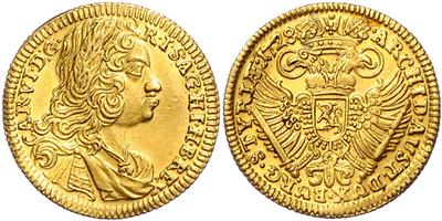 Karl VI. 1711-1740, GOLD - Münzen und Medaillen - Sammlung Goldmünzen und ausgewählte Silberstücke