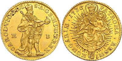 Karl VI. 1711-1740, GOLD - Coins and medals - Collection of gold coins and selected silver pieces