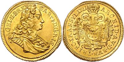 Karl VI. 1711-1740, GOLD - Mince a medaile - Sbírka zlatých mincí a vybraných stříbrných mincí