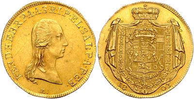 Kurfürstentum Salzburg, Erzherzog Ferdinand 1803-1806, GOLD - Münzen und Medaillen - Sammlung Goldmünzen und ausgewählte Silberstücke
