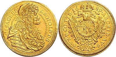 Leopold I. 1657-1705, GOLD - Mince a medaile - Sbírka zlatých mincí a vybraných stříbrných mincí