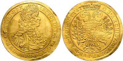 Leopold I. 1657-1705, GOLD - Mince a medaile - Sbírka zlatých mincí a vybraných stříbrných mincí