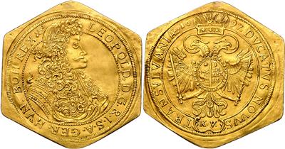 Leopold I. 1657-1705, GOLD - Mince a medaile - Sbírka zlatých mincí a vybraných stříbrných mincí