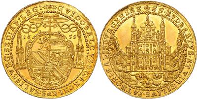 Salzburg, Guidobald Graf von Thun und Hohenstein 1654-1668, GOLD - Münzen und Medaillen - Sammlung Goldmünzen und ausgewählte Silberstücke