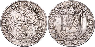 Venedig, Marino Grimani 1595-1605 - Münzen und Medaillen - Sammlung Goldmünzen und ausgewählte Silberstücke