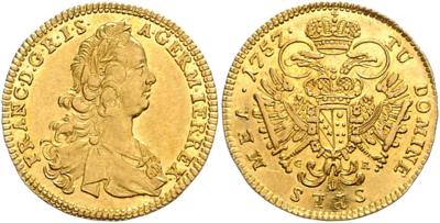 Franz I. Stefan GOLD - Mince, medaile a bankovky