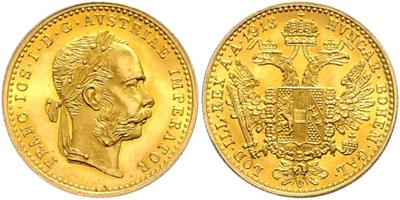 Franz Josef I. GOLD - Mince, medaile a bankovky