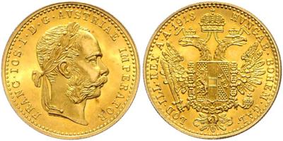 Franz Josef I. GOLD - Mince, medaile a bankovky