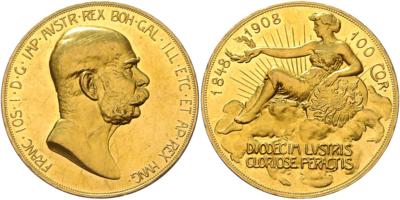 Franz Josef I. GOLD - Mince, medaile a bankovky