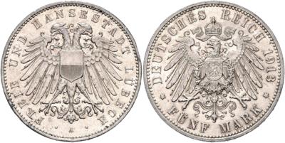 Lübeck - Mince, medaile a bankovky