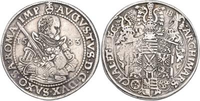 Sachsen A. L., August 1553-1586 - Münzen, Medaillen und Papiergeld